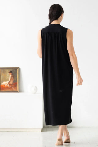 Aisha Relaxed Sleeveless Sleep Maxi Tunic in - NIGHTGOWN photo
