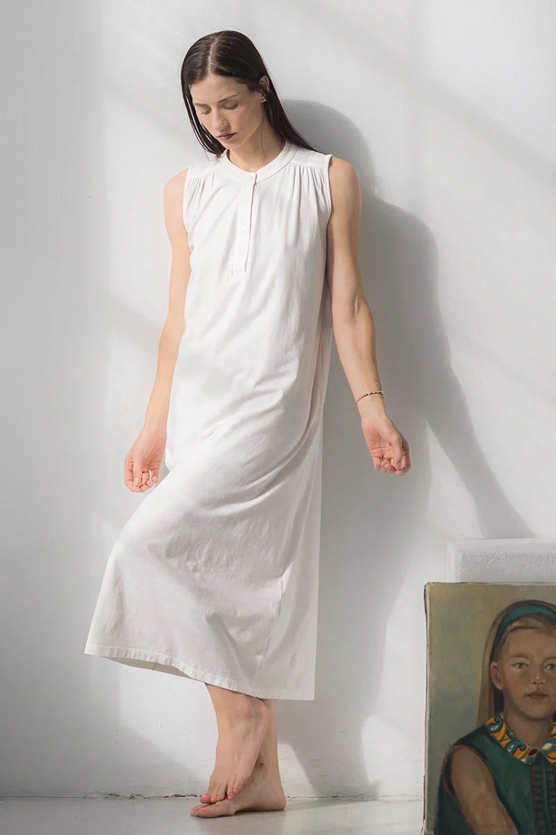 Aisha Relaxed Sleeveless Sleep Maxi Tunic in - NIGHTGOWN photo