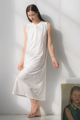 Aisha Relaxed Sleeveless Sleep Maxi Tunic in - NIGHTGOWN photo