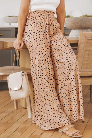 Printed Wide Tiered Pants - SwagglyLife Home & Fashion