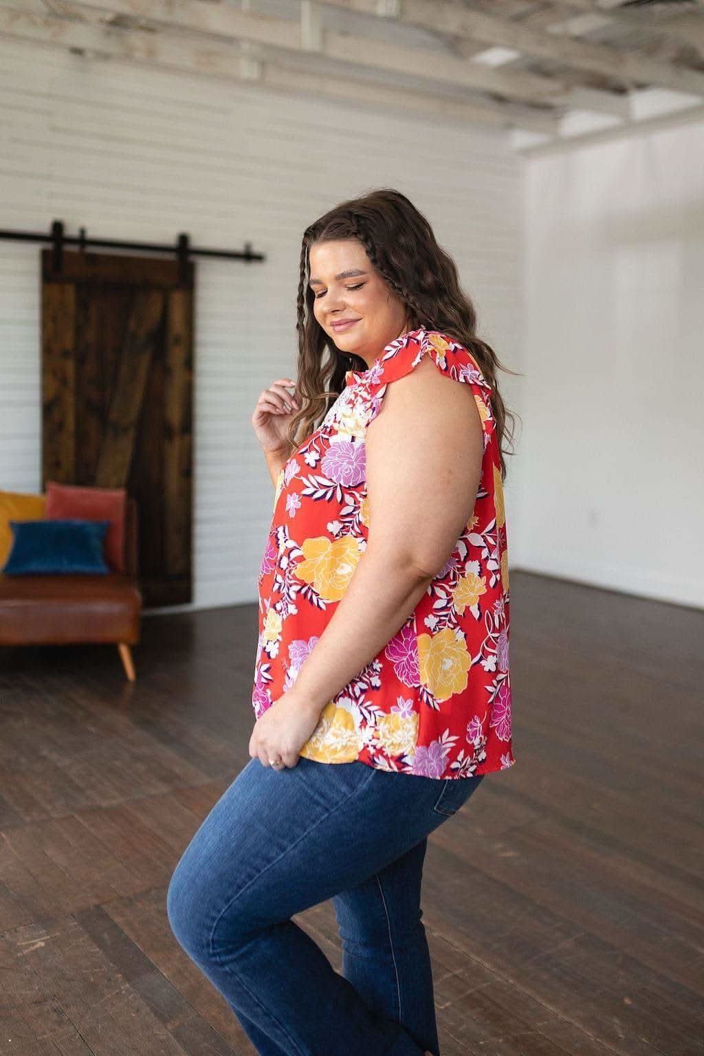 Among The Flowers Floral Top - SwagglyLife Home & Fashion