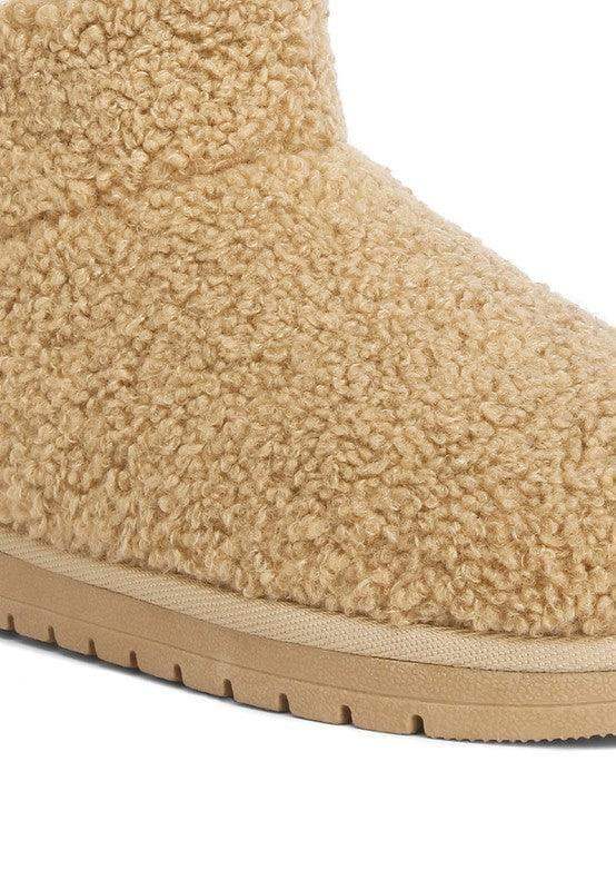 Anatole Fleece Exterior Fluffy Boots - SwagglyLife Home & Fashion