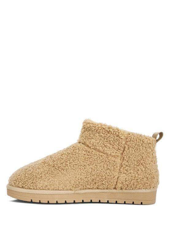 Anatole Fleece Exterior Fluffy Boots - SwagglyLife Home & Fashion
