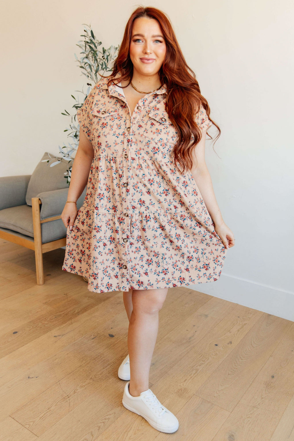 Anywhere You Go I'll Be Collared Dress - SwagglyLife Home & Fashion