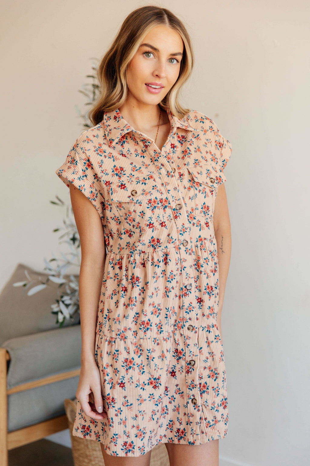 Anywhere You Go I'll Be Collared Dress - SwagglyLife Home & Fashion