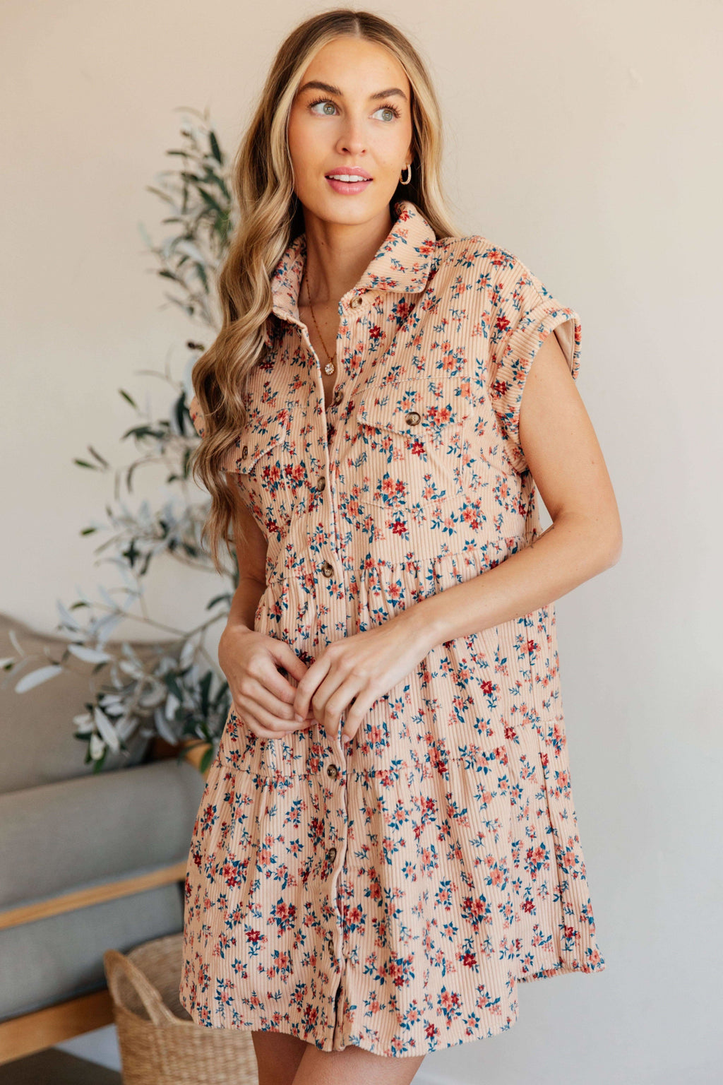 Anywhere You Go I'll Be Collared Dress - SwagglyLife Home & Fashion