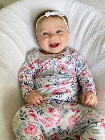 Newborn Outfit, Baby Outfit, Baby Girl Coming Home Outfit - Bloom in - Onesies photo