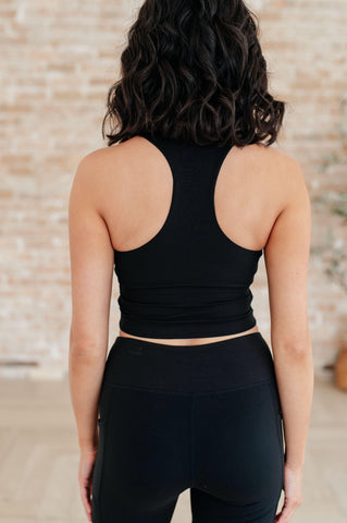Backcourt Collared V-Neck Tank in Black - SwagglyLife Home & Fashion