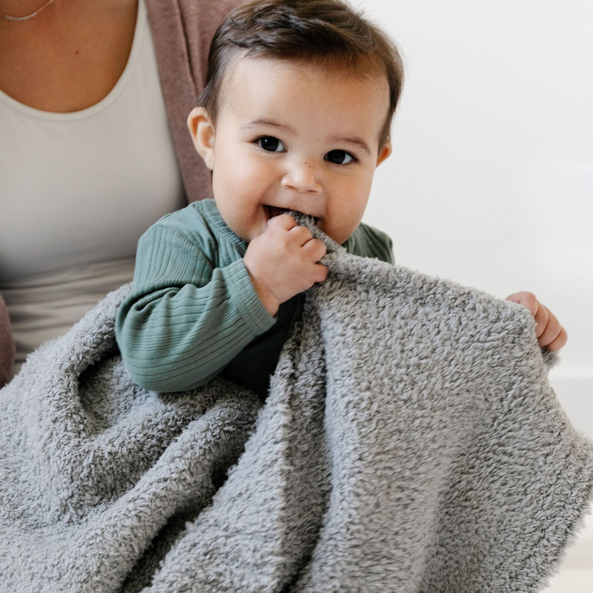 BAMBONI® RECEIVING BLANKETS in Gray - photo
