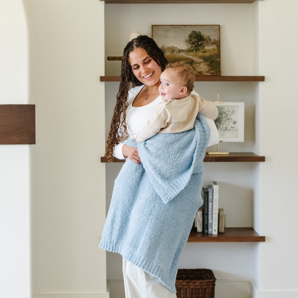 BAMBONI® RECEIVING BLANKETS in Light Blue - photo