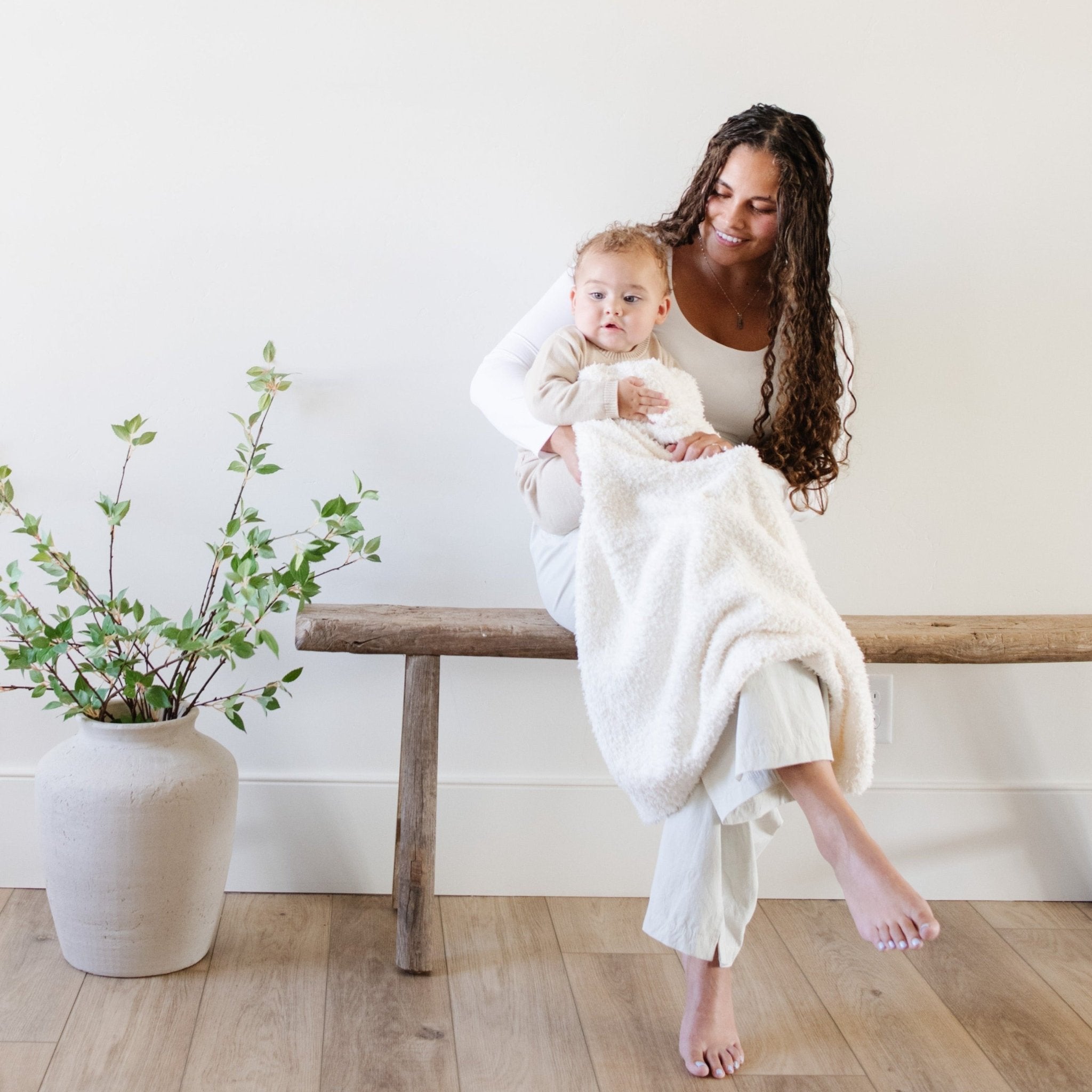 BAMBONI® RECEIVING BLANKETS in Ivory - photo