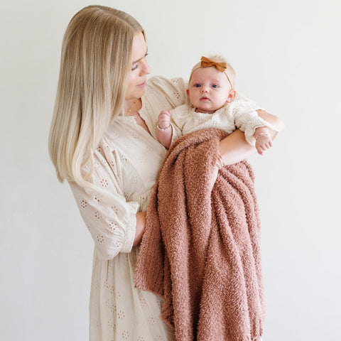 BAMBONI® RECEIVING BLANKETS in French Rose - photo
