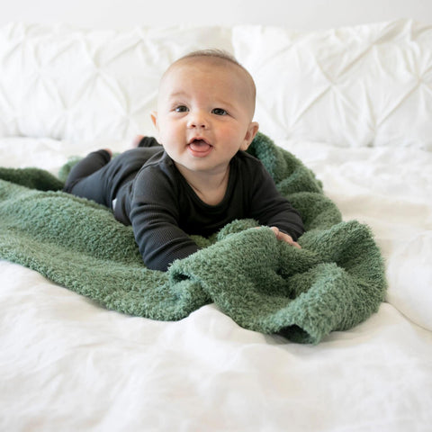 BAMBONI® RECEIVING BLANKETS in Olive - photo