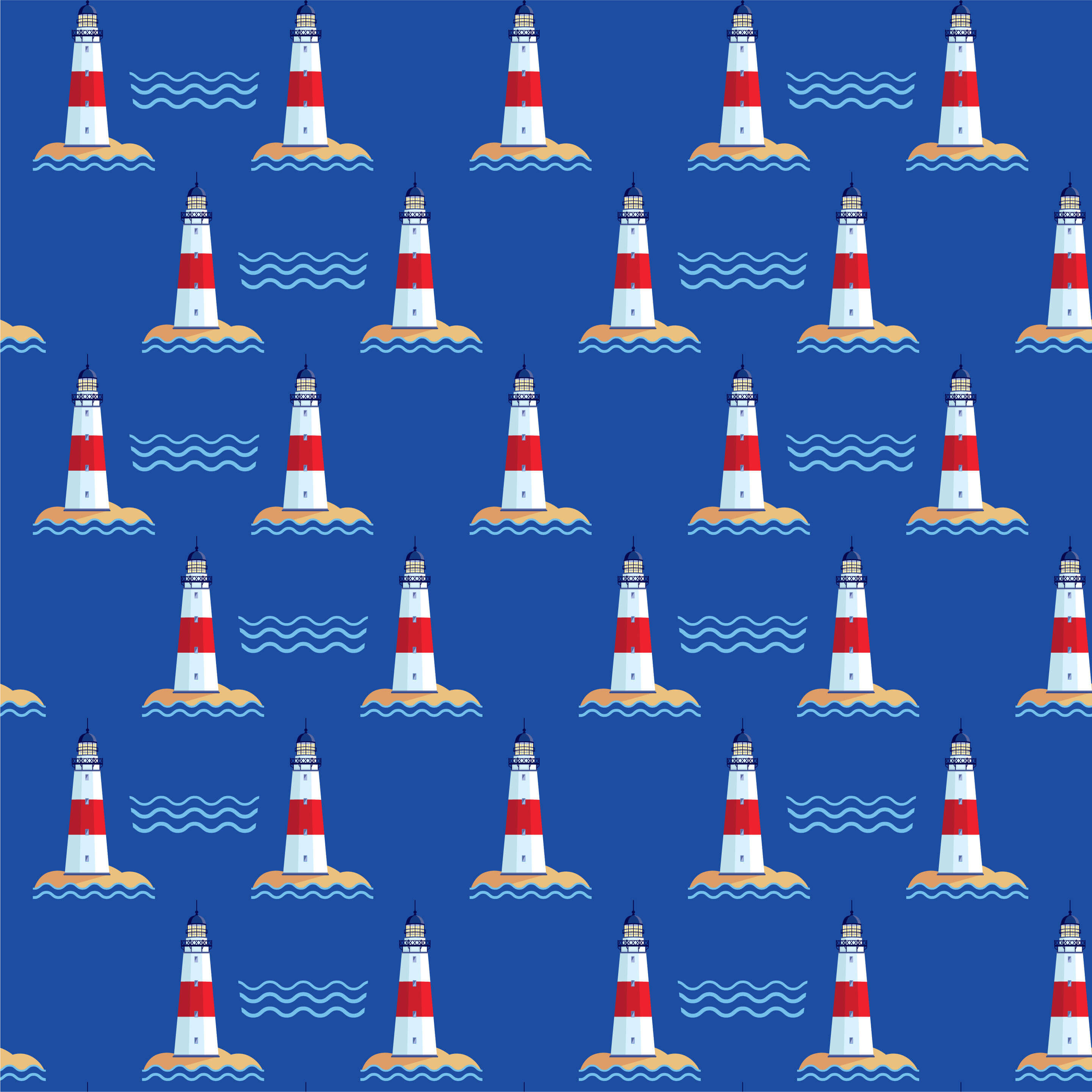 Hamptons Lighthouse Two-Piece Set