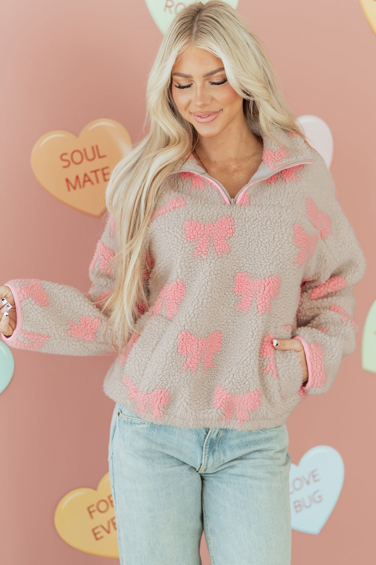 Matilda Drop Shoulder Baggy Sweatshirt in Gray - Sweatshirts & Hoodies photo