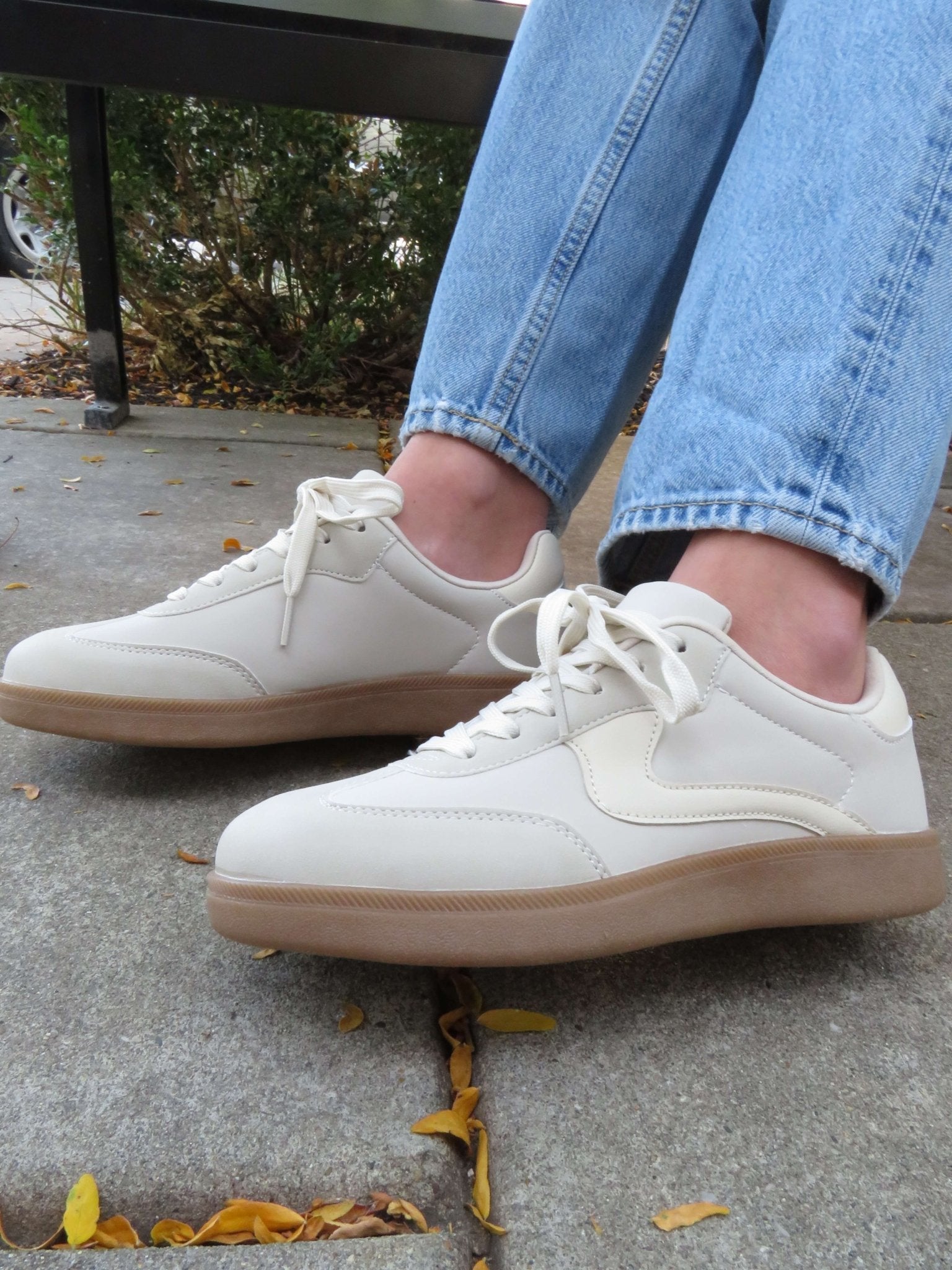 Beige Remus Lace Up Sneakers in - shoes photo
