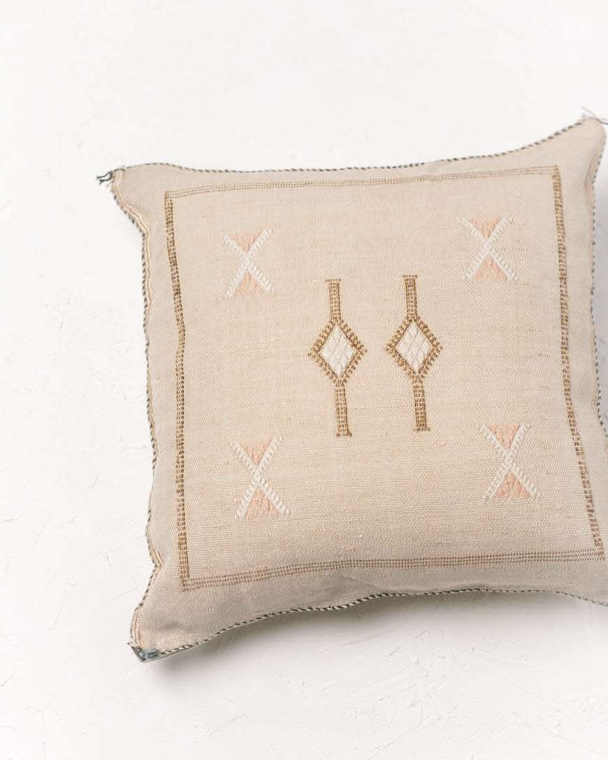 Cactus Silk Pillow - Beige - SwagglyLife Home & Fashion