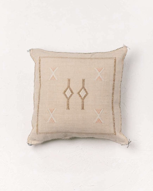 Cactus Silk Pillow - Beige in Default Title - Throw Pillows photo