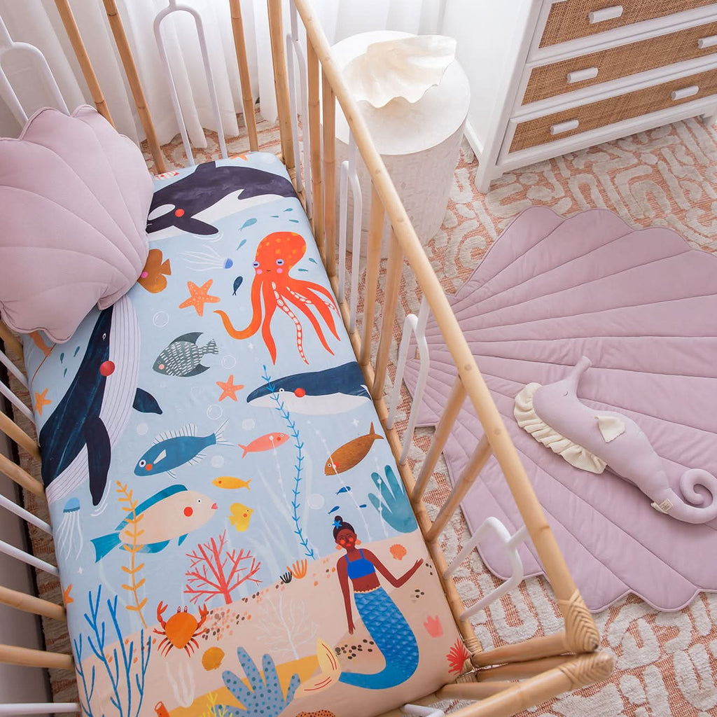 Beyond The Reef Standard Size Crib Sheet in - Crib sheets photo