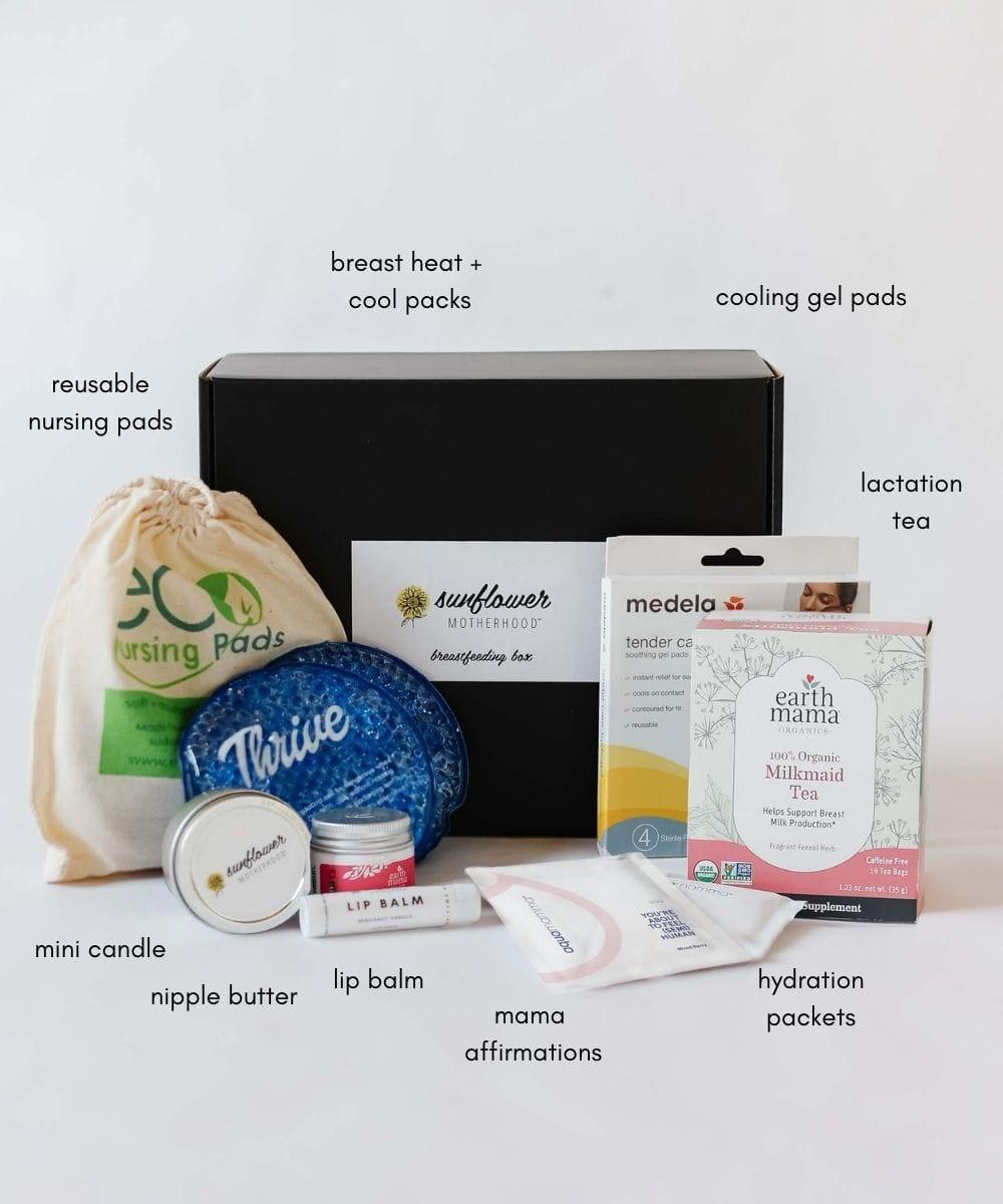 Sunflower Motherhood Breastfeeding Box in - Postpartum Gift photo
