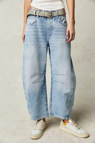 Stacy Wide Leg Jeans with Pockets