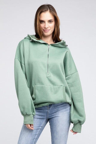 BiBi Stitch Detailed Elastic Hem Hoodie - SwagglyLife Home & Fashion
