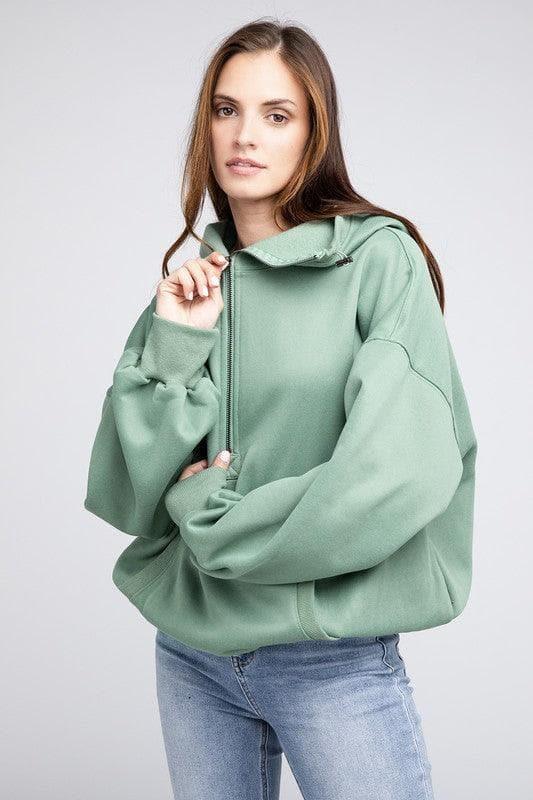 BiBi Stitch Detailed Elastic Hem Hoodie - SwagglyLife Home & Fashion