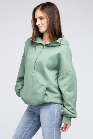 BiBi Stitch Detailed Elastic Hem Hoodie - SwagglyLife Home & Fashion