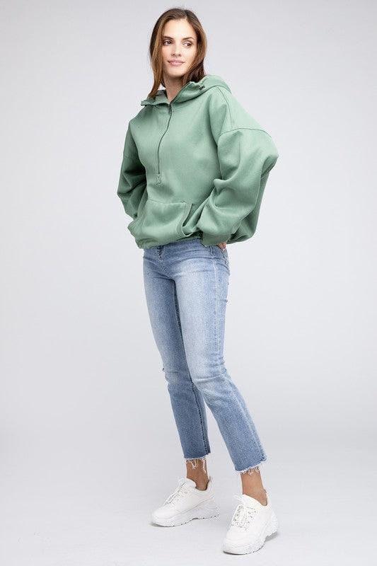 BiBi Stitch Detailed Elastic Hem Hoodie - SwagglyLife Home & Fashion