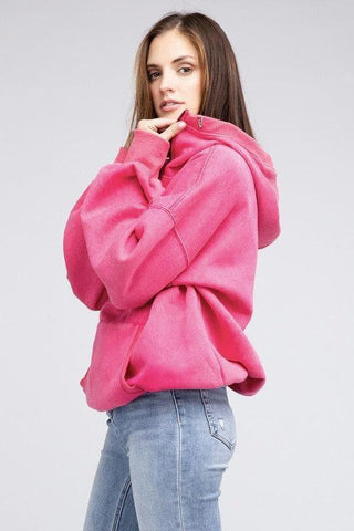BiBi Stitch Detailed Elastic Hem Hoodie - SwagglyLife Home & Fashion
