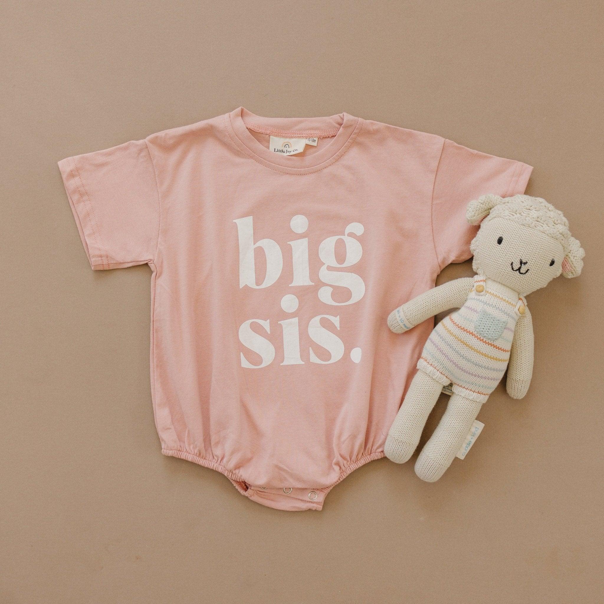 Big Sis Bubble Romper - more colors in Dusty Pink - photo