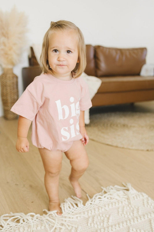 Big Sis Bubble Romper - more colors in - photo