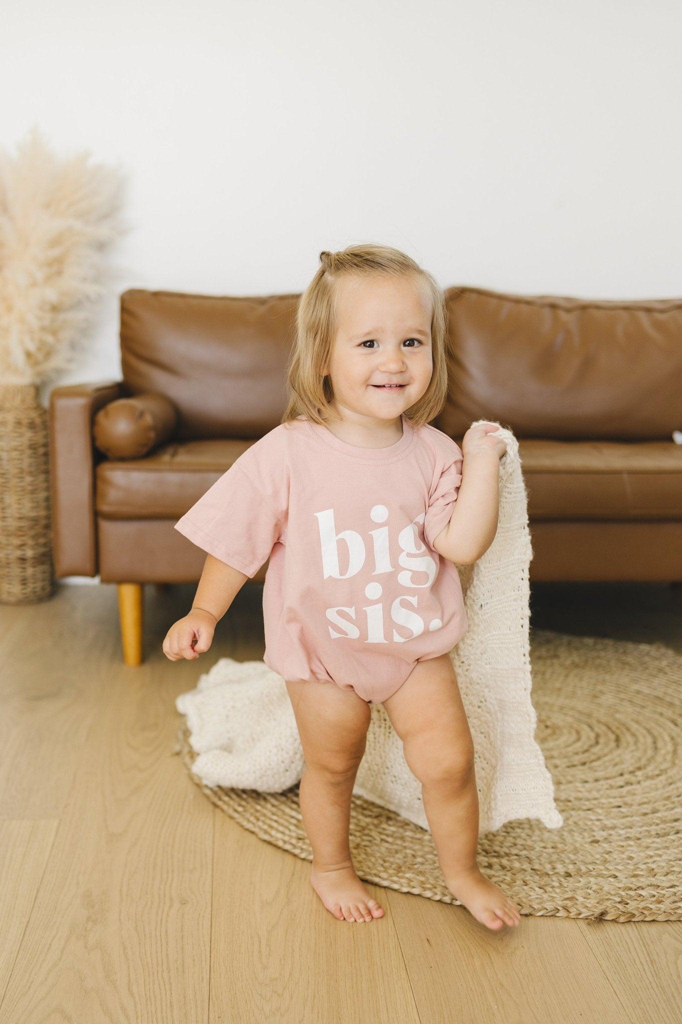 Big Sis Bubble Romper - more colors in - photo