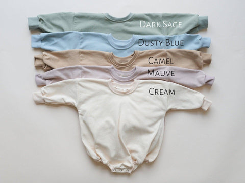 Big Sis Sweatshirt Romper - more colors in - photo