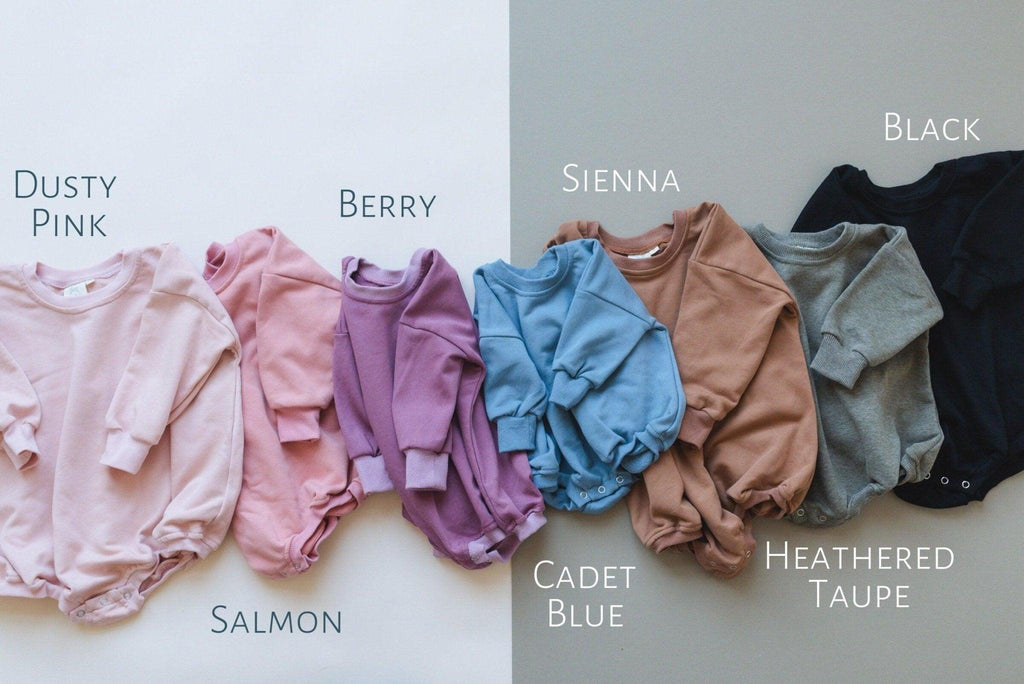 Big Sis Sweatshirt Romper - more colors in - photo