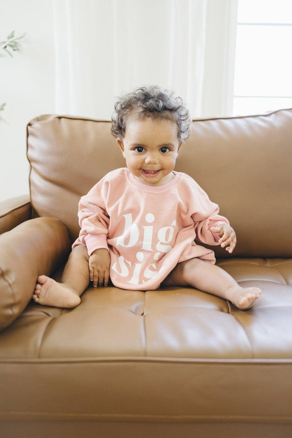 Big Sis Sweatshirt Romper - more colors in - photo