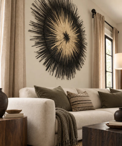 Eclipse Handwoven Palm Wall Hanging | Malawi