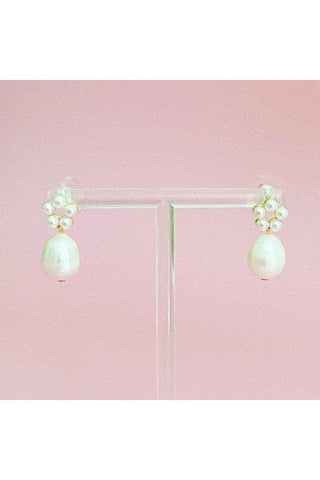 Blooming Freshwater Pearl Drop Earrings - SwagglyLife Home & Fashion