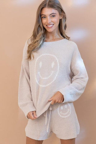 BLUE B Cozy Soft Top with Shorts Set - SwagglyLife Home & Fashion