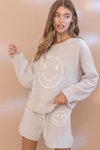 BLUE B Cozy Soft Top with Shorts Set - SwagglyLife Home & Fashion