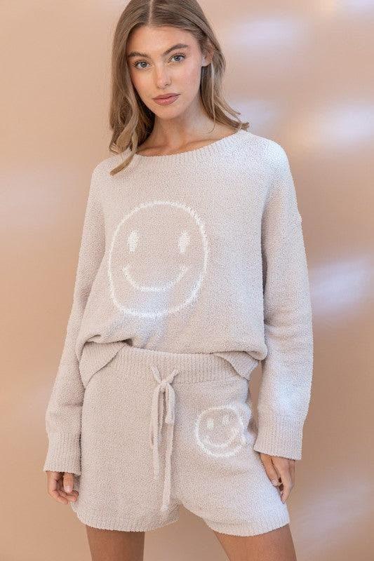 BLUE B Cozy Soft Top with Shorts Set - SwagglyLife Home & Fashion