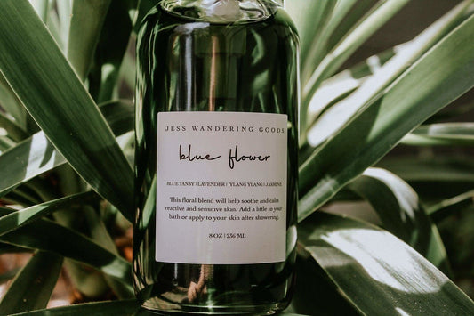 Blue Flower Bath & Body Oil in - Body Oil photo