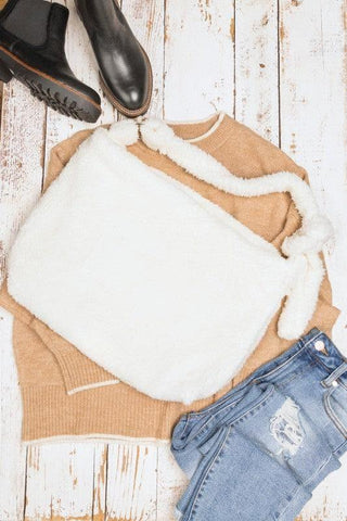 Boucle Sherpa Messenger Bag - SwagglyLife Home & Fashion