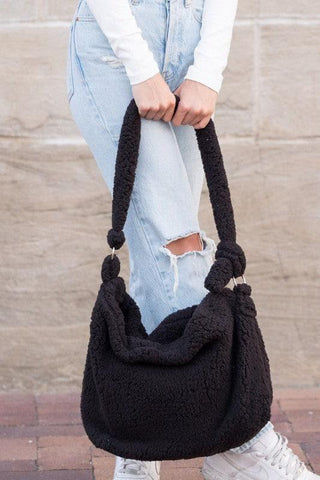 Boucle Sherpa Messenger Bag - SwagglyLife Home & Fashion