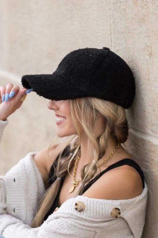 Boucle Sherpa Teddy Bear Knit Ball Cap - SwagglyLife Home & Fashion