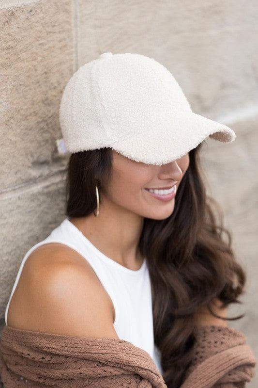 Boucle Sherpa Teddy Bear Knit Ball Cap - SwagglyLife Home & Fashion