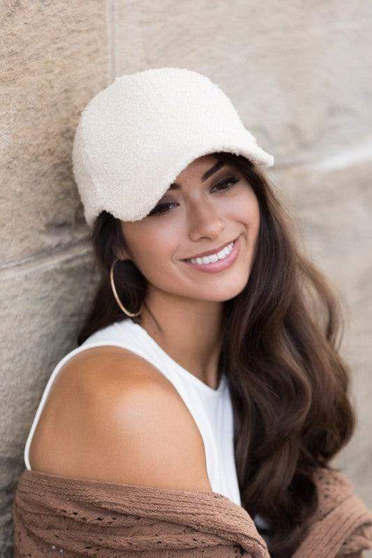 Boucle Sherpa Teddy Bear Knit Ball Cap - SwagglyLife Home & Fashion