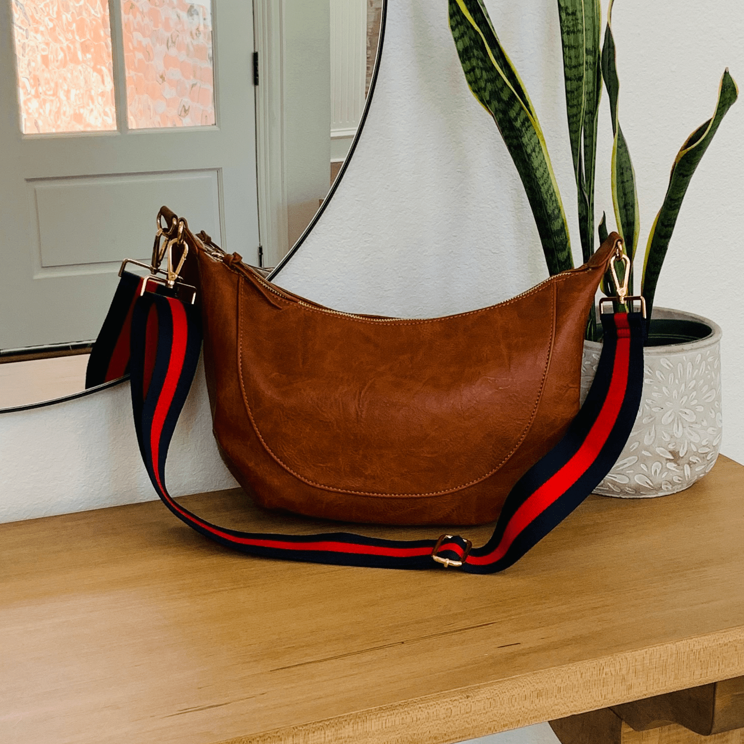 Alexia Handbag | Choose Your Strap in Dark Brown - Bags photo
