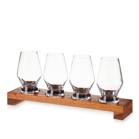 Viski Crystal Spirit Glass Flight Set