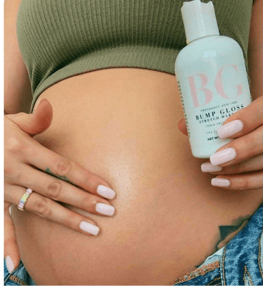 Spoiled Mama Bump Gloss Stretch Mark Oil in - Stretch Mark Oil > pregnancy stretch mark oil > pregnancy body oil > pregnancy safe skin care > pregnancy belly cream > organic pregnancy products photo